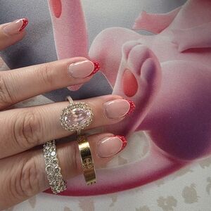 Elegant Gold and Silver Ring Set